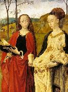 Hugo van der Goes Sts Margaret and Mary Magdalene with Maria Portinari France oil painting artist